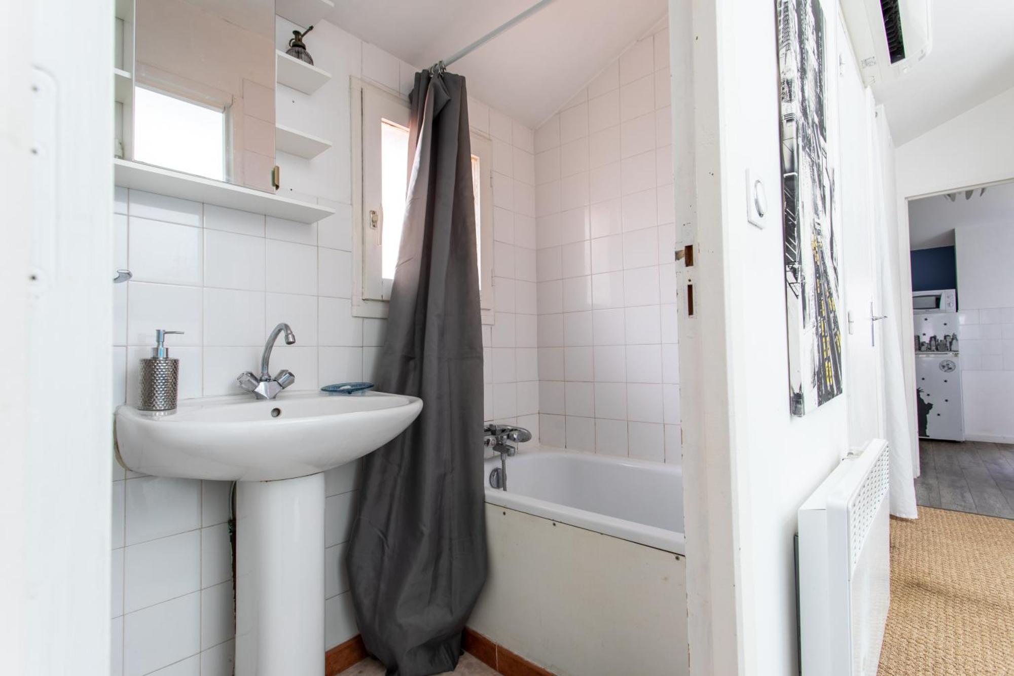T2 Toulouse 40M2, Lit Queen Size, Climatisation, Quartier Sympa, Terrasse ภายนอก รูปภาพ